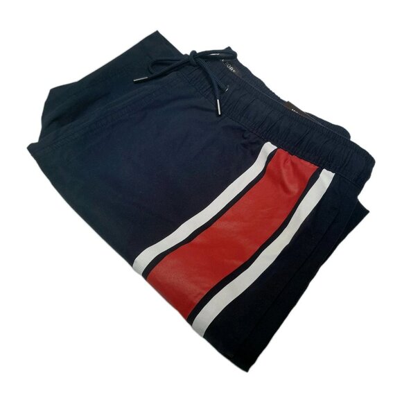 Michael Kors Men's Shorts Drawstring Waist Stretch Navy Blue Size Large - Picture 3 of 8